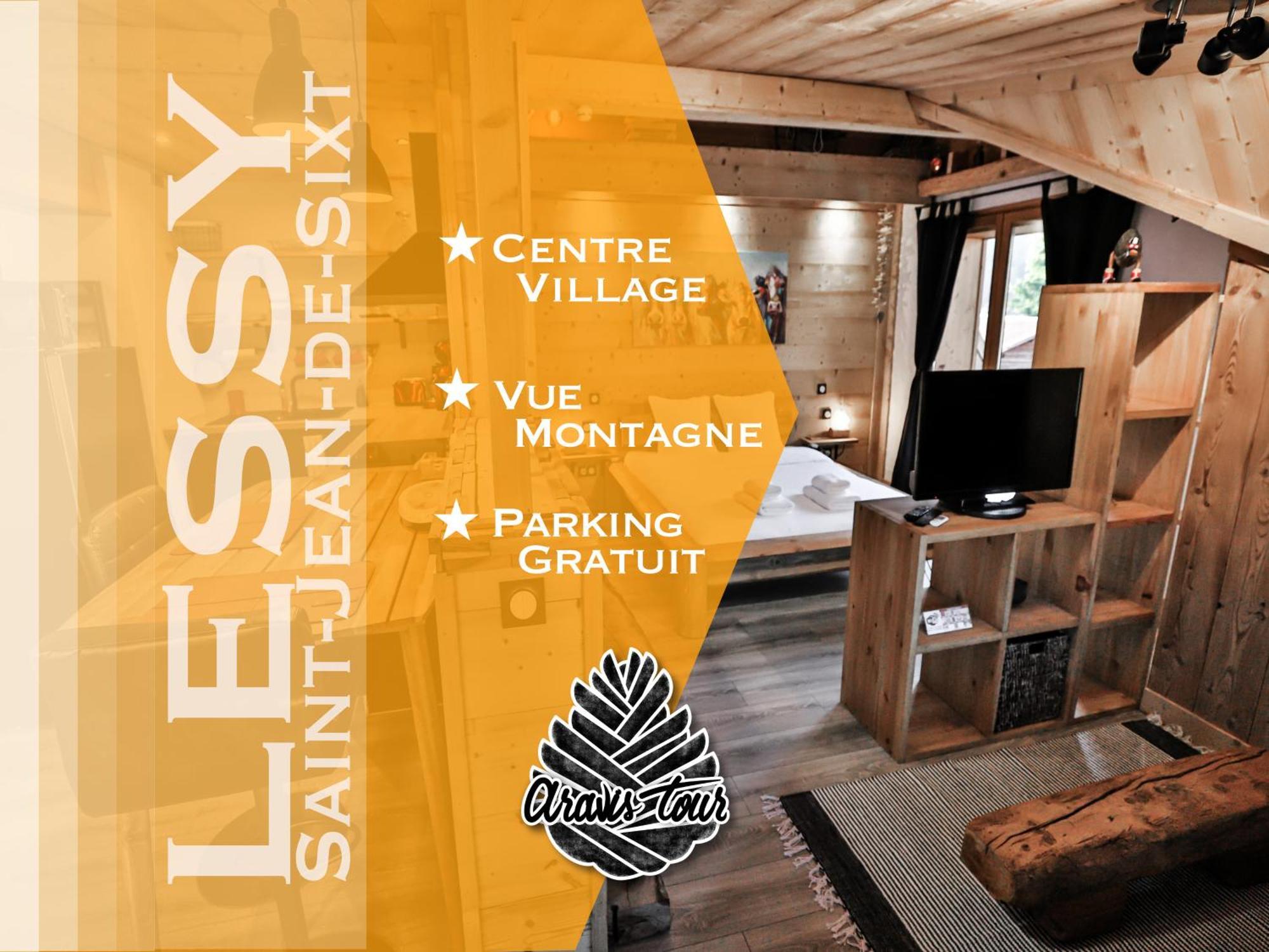 Studio Lessy - Centre village Saint-Jean-de-Sixt Esterno foto